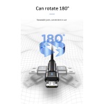 USAMS καλώδιο Micro USB σε USB SJ478, περιστρεφόμενο, 2A, 1m, πράσινο - Image 2