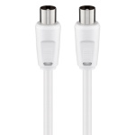 GOOBAY καλώδιο κεραίας αρσενικό 68149, <70dB, CCS, 5m, λευκό