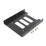 POWERTECH tray 3.5" για 2.5" HDD/SSD BRAT-003, μεταλλικό, μαύρο, 2τμχ
