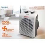 BRUNO 2 σε 1 αερόθερμο δωματίου BRN-0211, 2000W, με ανεμιστήρα, λευκό - Image 2