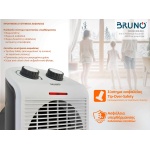BRUNO 2 σε 1 αερόθερμο δωματίου BRN-0211, 2000W, με ανεμιστήρα, λευκό - Image 4