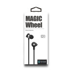 CELEBRAT earphones με μικρόφωνο D1, 3.5mm, Φ10mm, 1.2m flat, μαύρα - Image 2