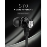 CELEBRAT earphones με μικρόφωνο D9, 3.5mm σύνδεση, Φ10mm, 1.2m, μαύρα - Image 3