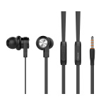 CELEBRAT earphones με μικρόφωνο D9, 3.5mm σύνδεση, Φ10mm, 1.2m, μαύρα - Image 2