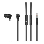 CELEBRAT earphones με μικρόφωνο G3, 3.5mm σύνδεση, Φ10mm, 1.2m, μαύρα