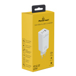 POWERTECH φορτιστής τοίχου PT-1094, USB & 2x USB-C, 65W, GaN, λευκός - Image 2