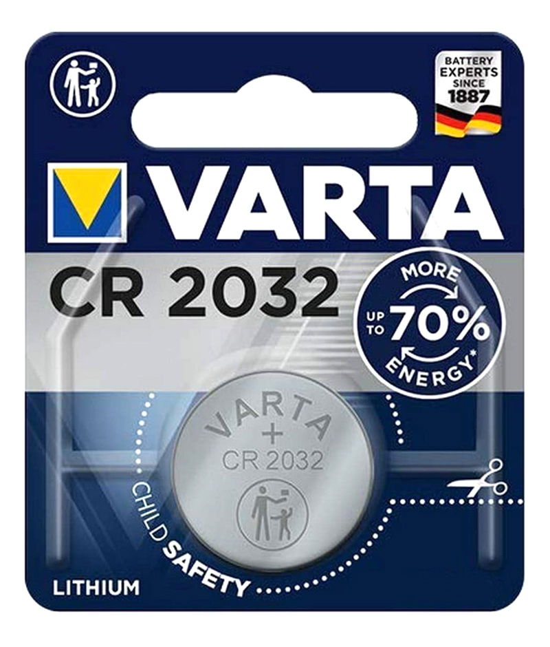 VCR2032 VARTA μπαταρία λιθίου CR2032, 3V, 1τμχ - Image 1