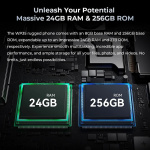 OUKITEL smartphone WP35 5G, 6.6", 8/256GB, IP68/IP69K, 11000mAh, γκρι - Image 7