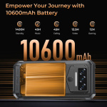 OUKITEL smartphone WP38, 6.52", 6/256GB, IP68/IP69K, 10600mAh, μαύρο - Image 7