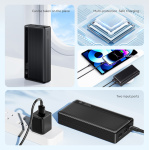 USAMS power bank US-CD205, 2x USB θύρες εξόδου, 10000mAh, 10W, μαύρο - Image 2