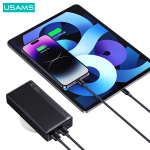 USAMS power bank US-CD205, 2x USB θύρες εξόδου, 10000mAh, 10W, μαύρο - Image 3