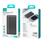 USAMS power bank US-CD205, 2x USB θύρες εξόδου, 10000mAh, 10W, μαύρο - Image 4