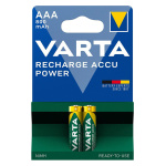 VARTA επαναφορτιζόμενες μπαταρίες λιθίου, AAA, 800mAh, 1.2V, 2τμχ