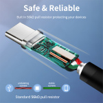 CABLETIME καλώδιο USB-C σε USB CMAMN, 3A, 5Gbps, 2m, μαύρο - Image 3