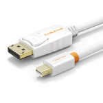 CABLETIME καλώδιο mini DisplayPort σε DisplayPort CT-AV588-02G, 4K, 1.8m, λευκό