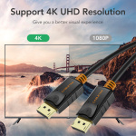CABLETIME καλώδιο DisplayPort CT-01G, 4K/60Hz, 3m, μαύρο - Image 4