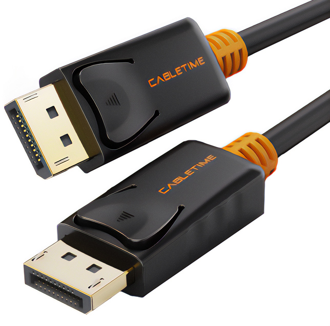 5210131038888 CABLETIME καλώδιο DisplayPort CT-01G, 4K/60Hz, 3m, μαύρο - Image 1