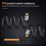 CABLETIME καλώδιο HDMI 2.0 CT-PHE2G, 4K/60Hz, 1m, μαύρο - Image 3