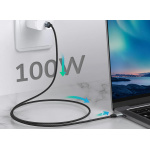 CABLETIME καλώδιο USB-C CMCM100W, 100W PD, 480Mbps, 1.5m, μαύρο - Image 2