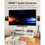 GOOBAY HDMI audio extractor 58469, 4K/30Hz, μαύρο - Image 3