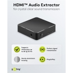 GOOBAY HDMI audio extractor 58469, 4K/30Hz, μαύρο - Image 4