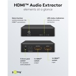GOOBAY HDMI audio extractor 58469, 4K/30Hz, μαύρο - Image 5