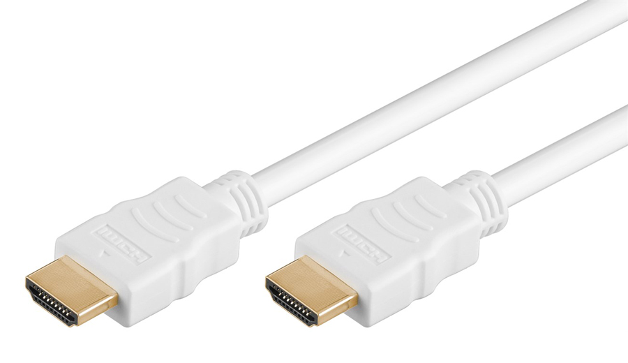 61022 GOOBAY καλώδιο HDMI 2.0 61022 με Ethernet, 4K/60Hz, 18 Gbps, 5m, λευκό - Image 1