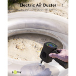 GOOBAY ηλεκτρικό air duster 61667, LED οθόνη, 46.8W, 2000mAh, μαύρο - Image 4