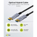 GOOBAY καλώδιο HDMI 2.1 65561 με Ethernet, 8K/60Hz, 48 Gbps, 40m, μαύρο - Image 3