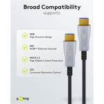 GOOBAY καλώδιο HDMI 2.1 65561 με Ethernet, 8K/60Hz, 48 Gbps, 40m, μαύρο - Image 7