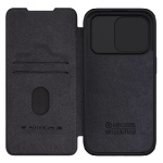 NILLKIN θήκη Qin Pro για iPhone 15 Pro Max, δερμάτινη, μαύρη - Image 3