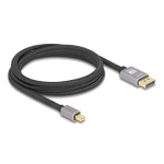 DELOCK καλώδιο mini DisplayPort σε DisplayPort 81092, 8K/60Hz, 32.4 Gbps, 2m, μαύρο - Image 2
