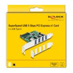 DELOCK κάρτα επέκτασης PCI Express x1 σε 4x USB 89360, 5 Gbps - Image 4