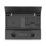 DELOCK card reader 91014 για SD & micro SD, με θήκη, USB/USB-C, 5Gbps, μαύρο - Image 3