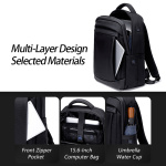 ARCTIC HUNTER τσάντα πλάτης B00478 με θήκη laptop 15.6", 18L, μαύρη - Image 2