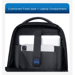 ARCTIC HUNTER τσάντα πλάτης B00681 με θήκη laptop 15.6", 11L, γκρι - Image 6