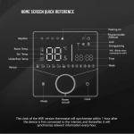 Smart θερμοστάτης πετρελαίου BHT-009GBLW, WiFi, χωνευτός, μαύρος - Image 3