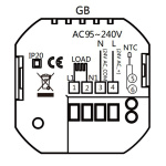 Smart θερμοστάτης πετρελαίου BHT-009GBLW, WiFi, χωνευτός, μαύρος - Image 2