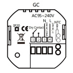 Smart θερμοστάτης αερίου BHT-009GCLW, WiFi, χωνευτός, μαύρος - Image 2