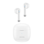 USAMS earphones IA04 με θήκη φόρτισης, True Wireless, Φ13mm, λευκά