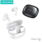 USAMS earphones με θήκη φόρτισης IF27, TWS, Φ13mm, 25/250mAh, λευκά - Image 3