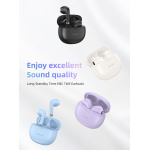 USAMS earphones με θήκη φόρτισης US-YO17, True Wireless, Φ13mm, μωβ - Image 2