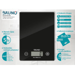 BRUNO BRN-0208 Ψηφιακή Ζυγαριά Κουζίνας 1gr/5kg "Scale in Black" - Image 2