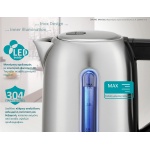 BRUNO BRN-0213 Βραστήρας νερού ανοξείδωτος 1.7L 2200W, Inox - Image 3