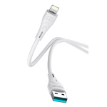 CELEBRAT καλώδιο Lightning σε USB CB-18I, 12W 2.4A, 480Mbps, 1m, λευκό - Image 3