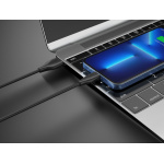 CELEBRAT καλώδιο USB-C σε USB CB-31A, 15W, 480Mbps, 1m, μαύρο - Image 2