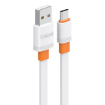 CELEBRAT καλώδιο USB-C σε USB CB-33C, flat, 3A, 1m, λευκό