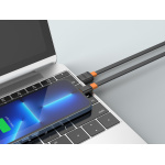 CELEBRAT καλώδιο Lightning σε USB CB-33L, flat, 2.4A, 1m, μαύρο - Image 2
