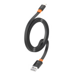 CELEBRAT καλώδιο Lightning σε USB CB-33L, flat, 2.4A, 1m, μαύρο - Image 3