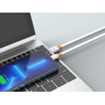 CELEBRAT καλώδιο Lightning σε USB CB-33L, flat, 2.4A, 1m, λευκό - Image 2